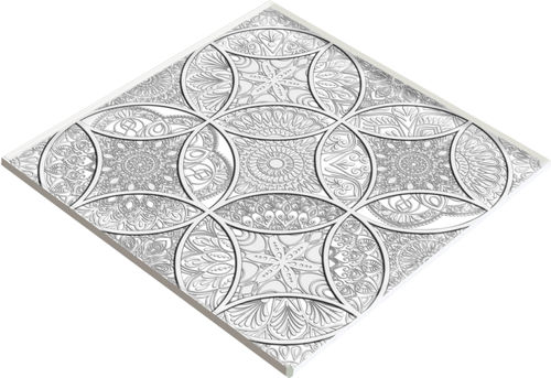 Revêtement de sol en verre - ORIENTAL 1 GRAY - Crystalexe - d'intérieur / pour marche / pour le tertiaire