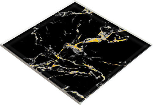 Revêtement de sol en verre - CALACATTA BLACK GOLD - Crystalexe - d'intérieur / pour marche / pour le tertiaire