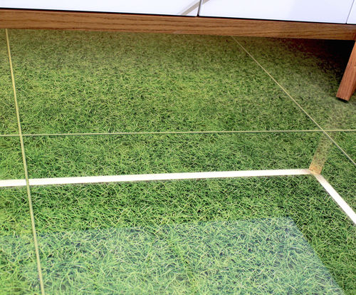 Revêtement de sol en verre - GRASS FLOOR - Crystalexe - pour extérieur / d'intérieur / pour pièce humide