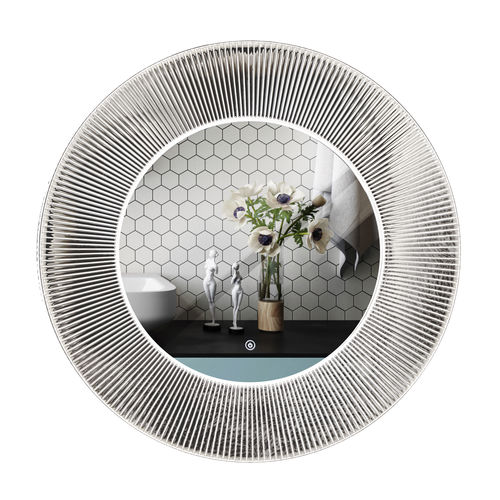 Miroir mural - RMRYSJJS11Y1200G2LF - Rahmen (Asia) Limited - contemporain / rond / argenté