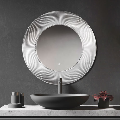 Miroir mural - RMRYSJJS11Y800G2LF - Rahmen (Asia) Limited - contemporain / rond / argenté
