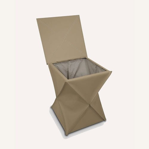 Panier de rangement en cuir - CLEXI  - Limac Design® - en contreplaqué