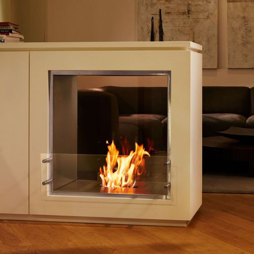 Cheminée au bioéthanol - ECOSMART FIRE FIREBOX 650DB - Cheminée sur mesure - France - à encastrer / à 2 faces / à foyer ouvert