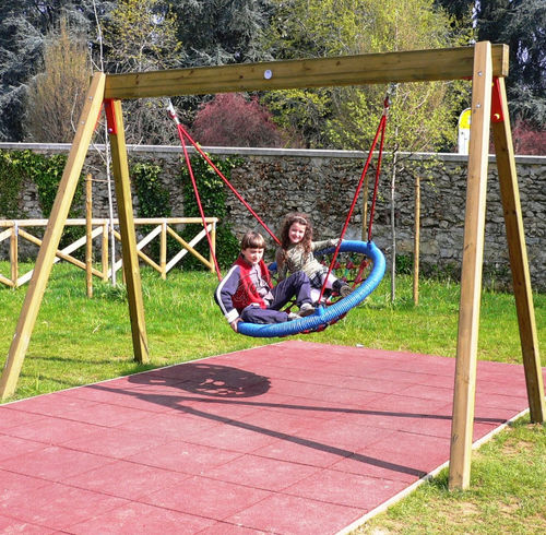 Balançoire en bois - ALTALENA CESTONE - GOLDEN GAMES SRL - pour parc de jeux / multiple