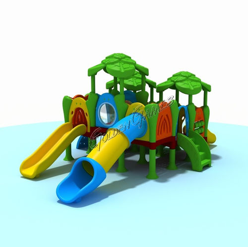Structure de jeu pour aire de jeux - KID JUNIOR 18 - GOLDEN GAMES SRL - en plastique / modulaire