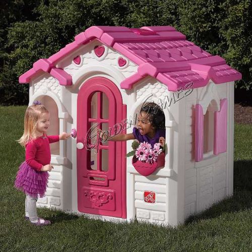 Cabane pour enfant de jardin - CASA CON CUORI - GOLDEN GAMES SRL - au sol