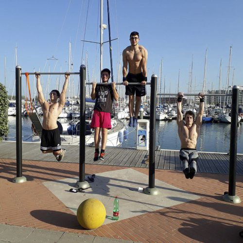 Appareil de fitness - BARRE ORIZZONTALI 3 LIVELLI - GOLDEN GAMES SRL