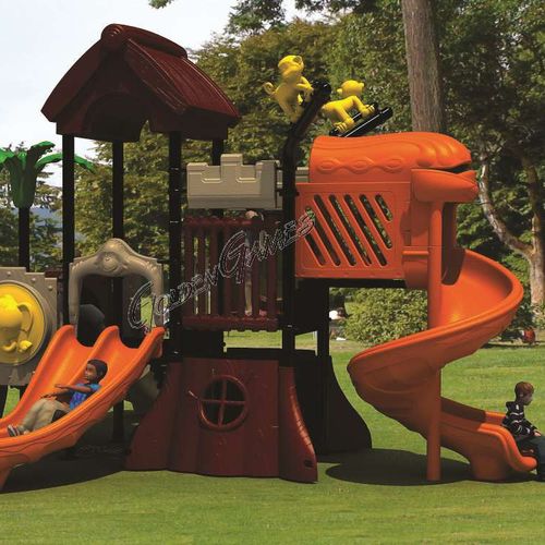 Structure de jeu pour aire de jeux - FANTACASTELLO FOREST 01 - GOLDEN GAMES SRL - pour collectivité / en plastique / en aluminium