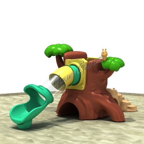 Toboggan droit - MAGIC TREE - GOLDEN GAMES SRL - pour aire de jeux / pour parc aquatique / tubulaire