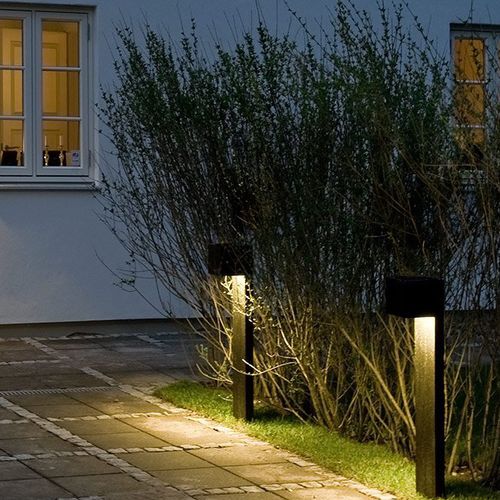 Borne d'éclairage de jardin - CUBE XL  - LIGHT POINT - contemporaine / en aluminium