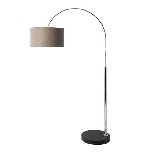 Lampe sur pied - REACH - Heathfield and Comapny - en lin / en wengé / contemporaine