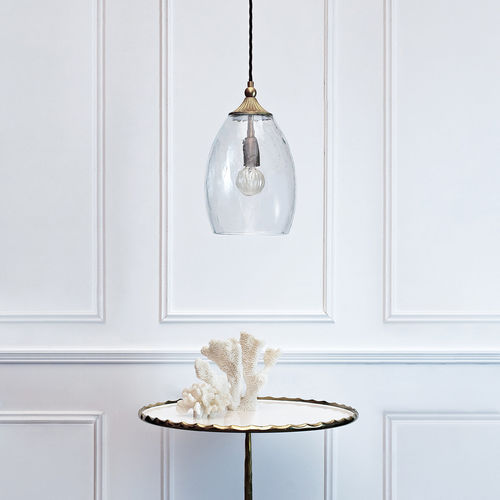 Suspension - HILTON - Heathfield and Comapny - en laiton / en verre / classique
