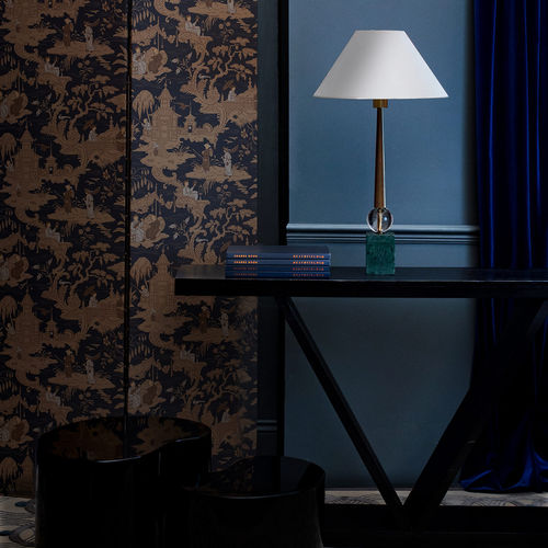 Lampe de table - TIVOLI - Heathfield and Comapny - en lin / en marbre / contemporaine