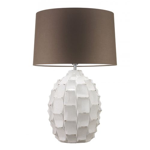 Lampe de table - BAYERN - Heathfield and Comapny - en lin / en céramique / contemporaine
