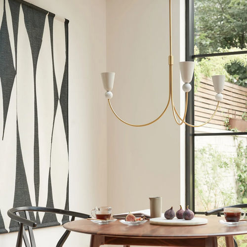Lustre contemporain - GRAYSON  - Heathfield and Comapny - en métal / en laiton / en marbre