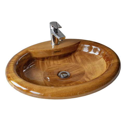 Vasque à encastrer - LINTA - Ambivalent Design - en bois / sur mesure / fait main