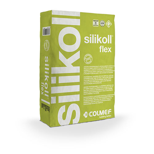 Mortier-colle de scellement - SILIKOLL FLEX  - COLMEF - pour carrelage / minéral