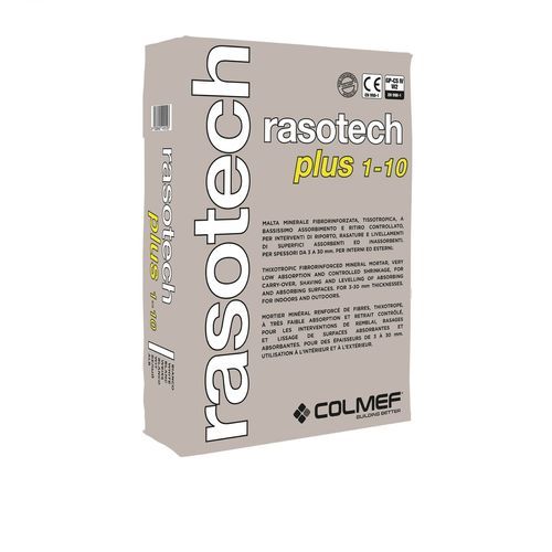 Plâtre pour maçonnerie - RASOTECH PLUS 1-10 MM - COLMEF - de finition / pour béton