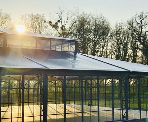 Orangerie autoportante - DOUBLE TOIT 15M OU 11M - ABRI AND CO - en acier galvanisé / professionnelle
