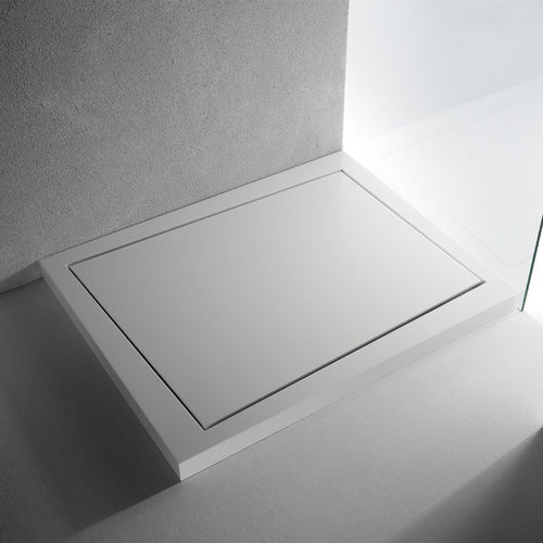 Receveur de douche rectangulaire - FUORISQUADRA FS 50 - BRERA - surélevé / à fleur de sol / en céramique