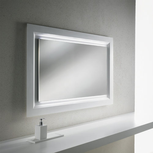 Miroir mural - TRATTO SP 25 - BRERA - contemporain / rectangulaire / en bois