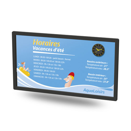 Moniteur fixe - AQUASTYLE  - Bodet Time - LCD / à écran large / couleur