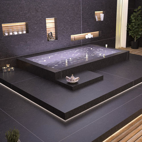 Carrelage en pierre reconstituée - ESSENTIAL CRYSTAL BELGIUM - Technistone a.s. - poli / mat / d'intérieur