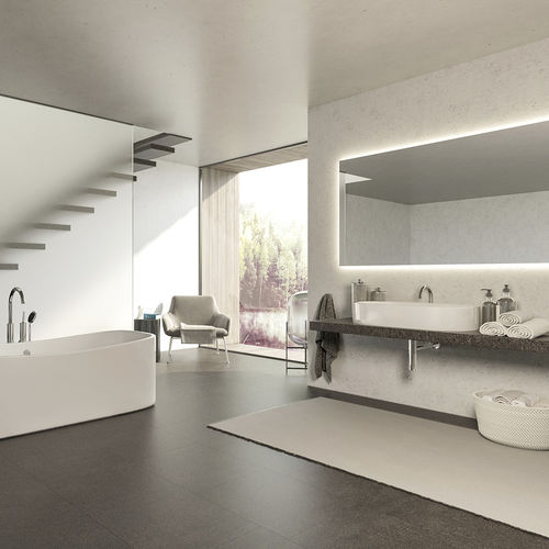 Carrelage en pierre reconstituée - NOBLE ARCO - Technistone a.s. - poli / mat / de salle de bain