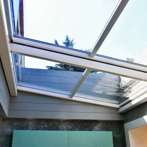 Toit vitré en aluminium - SUNROOF - Evergreen Solutions - motorisé / à double vitrage / escamotable