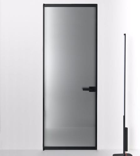 Porte affleurante - QUADRA  - ALBED - d'intérieur / en bois / en aluminium