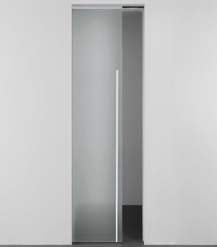 Porte d'intérieur - DOT - ALBED - avec verre de sécurité / à galandage / contemporaine