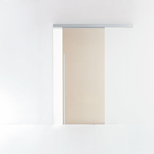 Porte d'intérieur - DOT - ALBED - en aluminium anodisé / en verre / coulissante