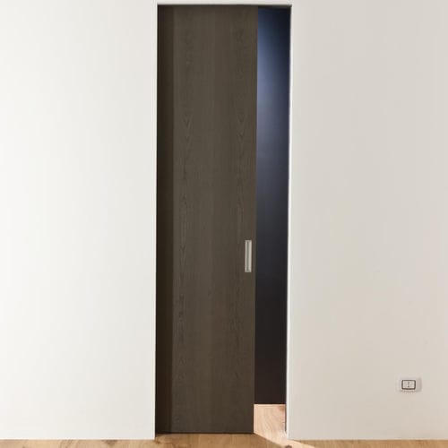 Porte d'intérieur - RI-TRAIT - ALBED - en bois / avec verre de sécurité / à galandage