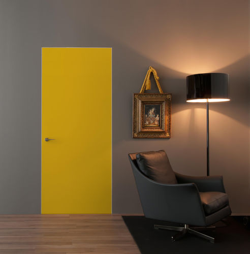 Porte affleurante - INTEGRA - ALBED - d'intérieur / en bois / en aluminium