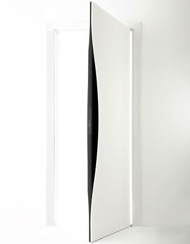 Porte d'intérieur - BLOW - ALBED - en bois / aluminium / battante