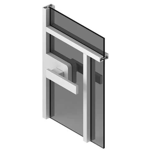 Porte d'intérieur - CÉLINE - ALBED - en aluminium / coulissante / battante