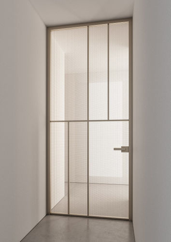 Porte d'intérieur - CÉLINE - ALBED - en aluminium / coulissante / à pivot