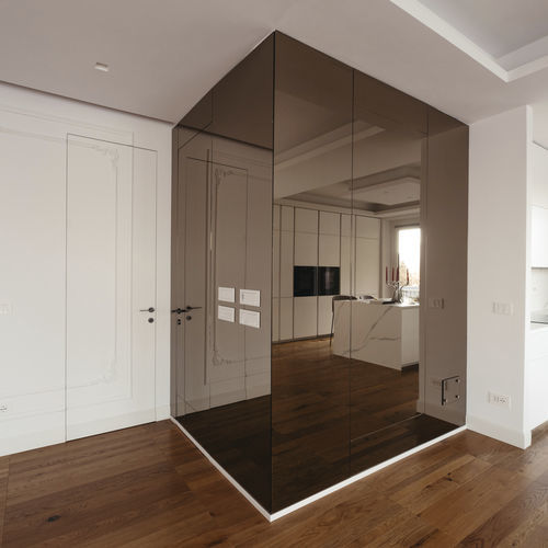 Porte d'intérieur - NEXT - ALBED - en verre / battante / contemporaine