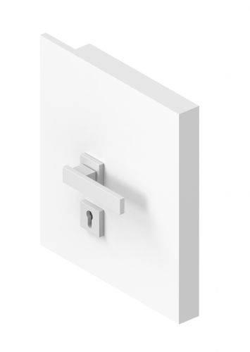 Porte d'intérieur - LEVEL - ALBED - en bois / en verre / battante