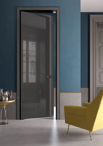 Porte d'intérieur - RI-TRAIT - ALBED - en bois / en métal / en aluminium