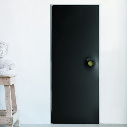 Porte d'intérieur - RING - ALBED - en bois / en aluminium / avec verre de sécurité