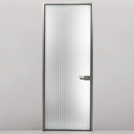 Porte d'intérieur - RI-TRAIT - ALBED - en aluminium / avec verre de sécurité / coulissante