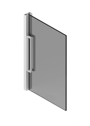 Porte d'intérieur - PRIMA - ALBED - en aluminium / avec verre de sécurité / coulissante