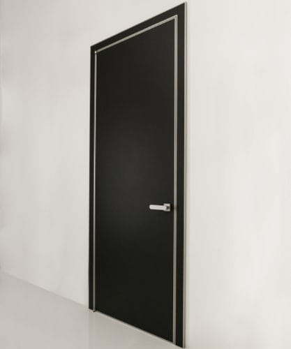 Porte d'intérieur - QUADRA - ALBED - en bois / en aluminium / en verre