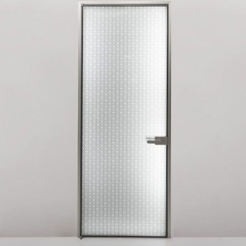 Porte d'intérieur - RI-TRAIT - ALBED - en aluminium / avec verre de sécurité / battante