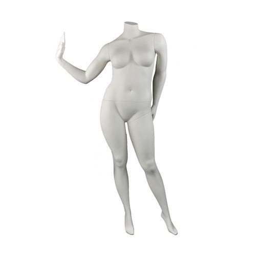 Mannequin de vitrine femme forte - DIS.VO1 - Cofrad Mannequins - réaliste / sans-tête / blanc