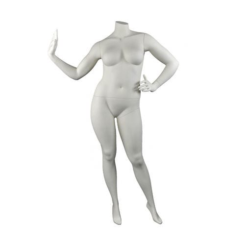 Mannequin de vitrine femme forte - DIS.VO2 - Cofrad Mannequins - réaliste / sans-tête / blanc