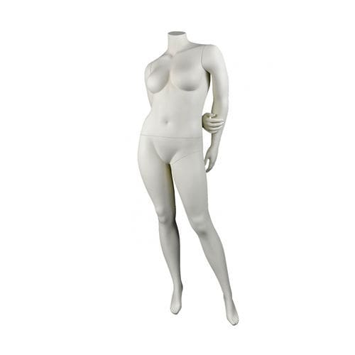 Mannequin de vitrine femme forte - DIS.VO5 - Cofrad Mannequins - réaliste / sans-tête / blanc