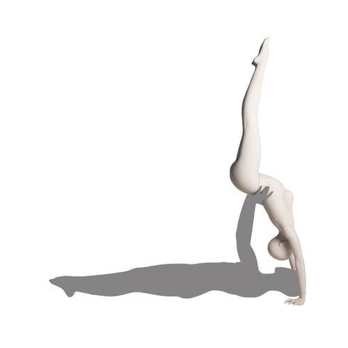 Mannequin de vitrine femme - YOGA_CPL.1F - Cofrad Mannequins - sport / flexible / blanc