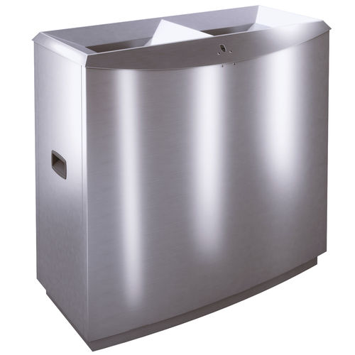 Poubelle de tri sélectif - TEMPTATION JUMBO FFJ2 - AUWEKO GmbH - en acier inoxydable / en acier inoxydable brossé / antifeu